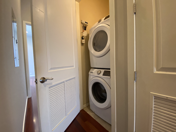 Stackable washer and dryer